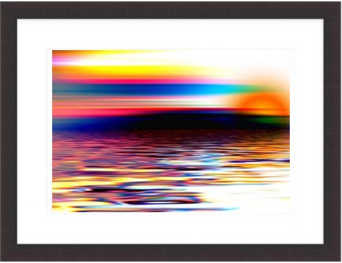 Modern Lake Framed Print